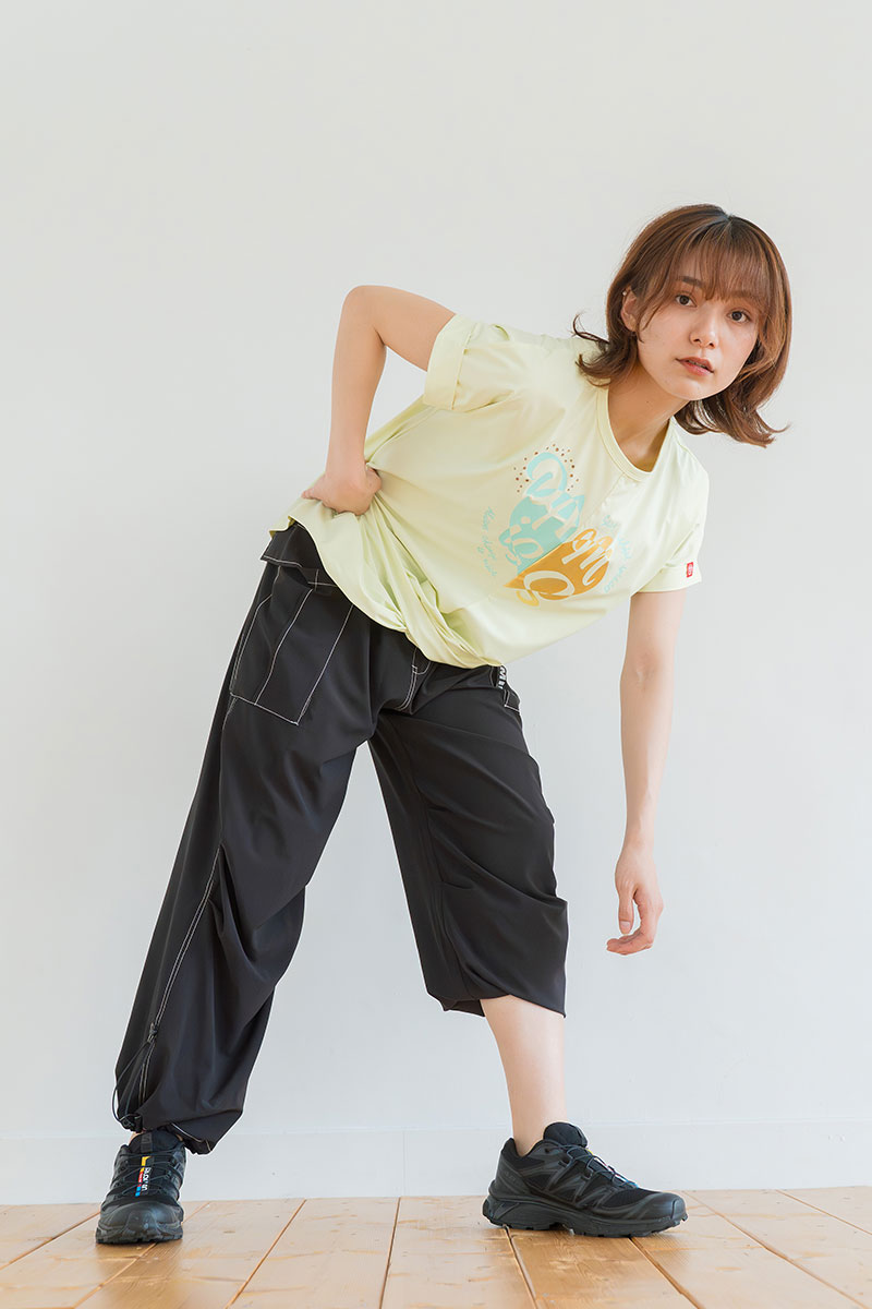 ツイストヘムcoolTシャツ　イエロー　1534-1436