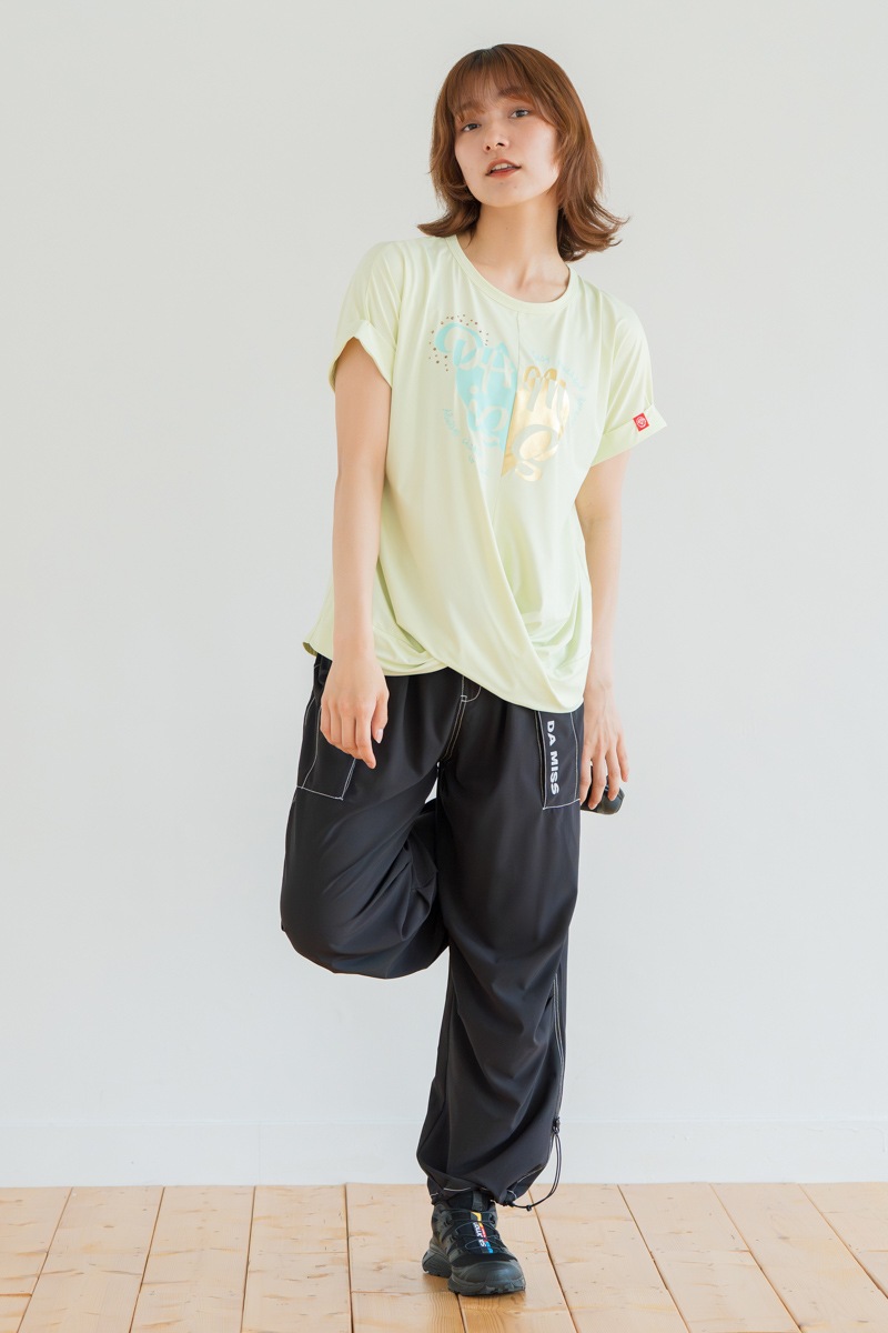 ツイストヘムcoolTシャツ　イエロー　1534-1436