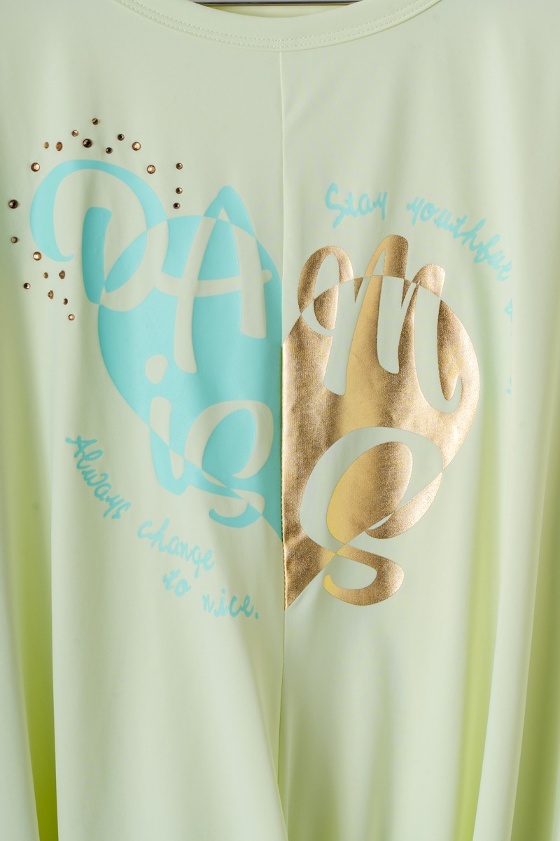 ツイストヘムcoolTシャツ　イエロー　1534-1436