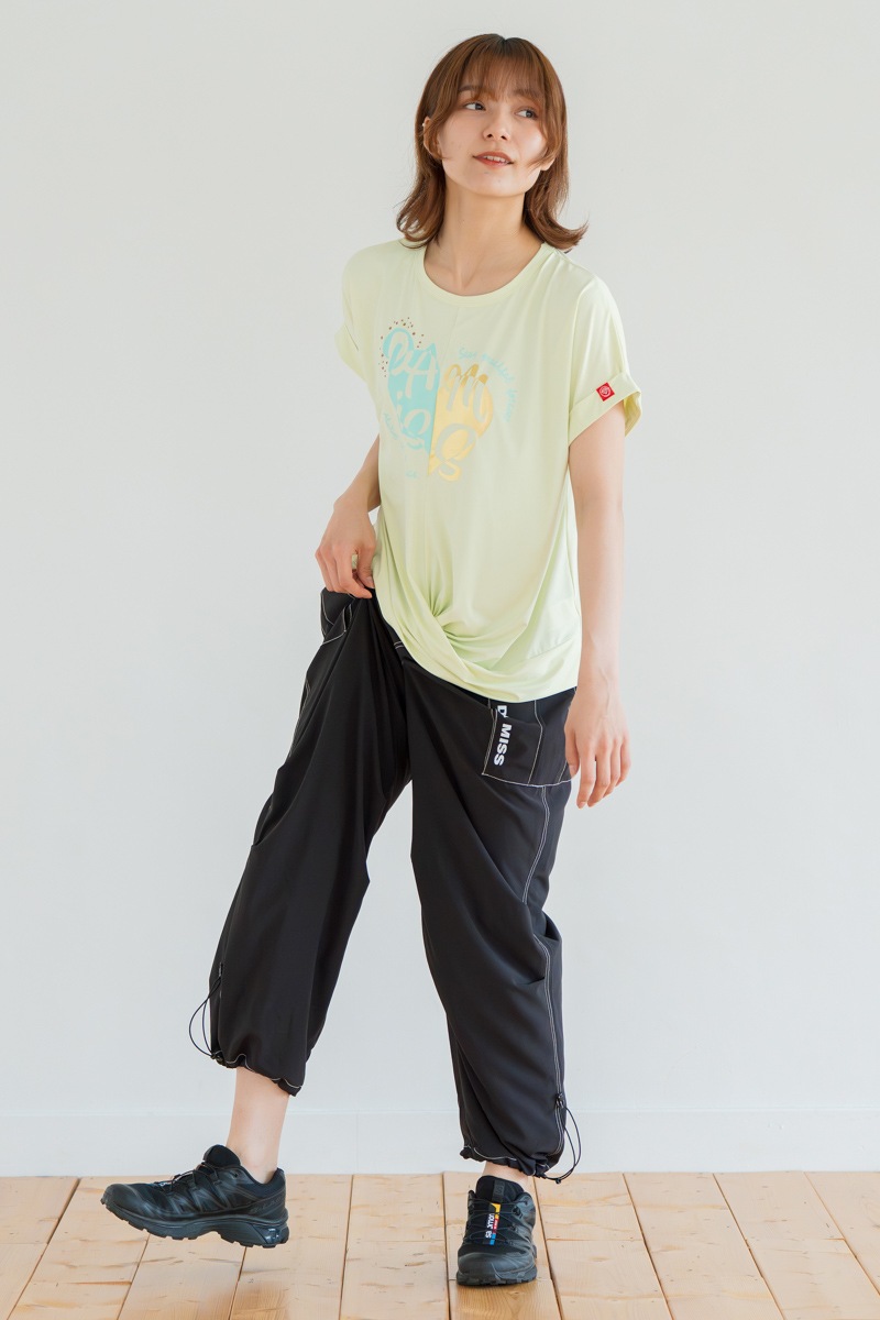 ツイストヘムcoolTシャツ　イエロー　1534-1436