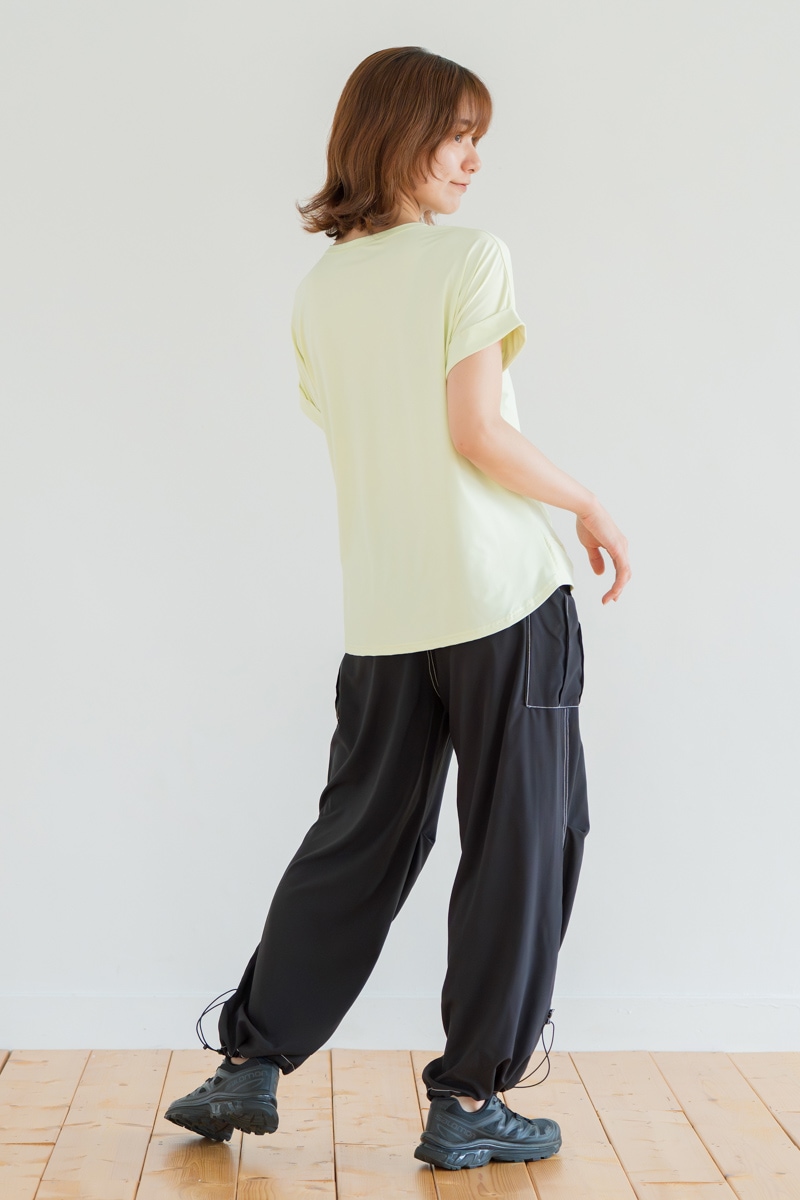 ツイストヘムcoolTシャツ　イエロー　1534-1436