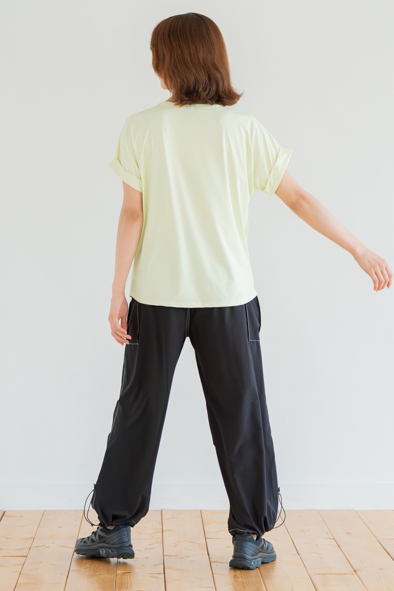 ツイストヘムcoolTシャツ　イエロー　1534-1436