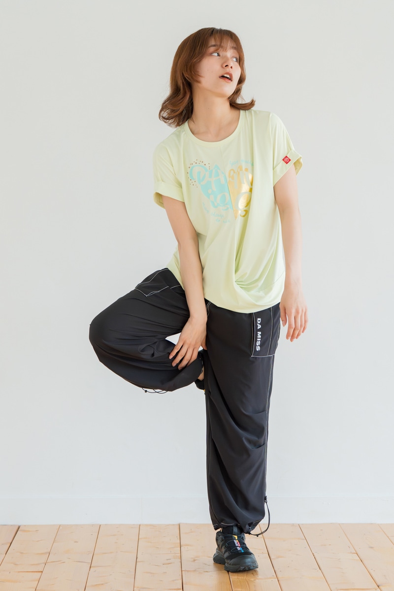 ツイストヘムcoolTシャツ　イエロー　1534-1436