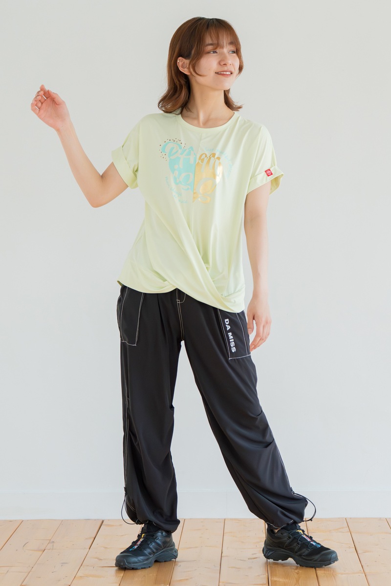 ツイストヘムcoolTシャツ　イエロー　1534-1436