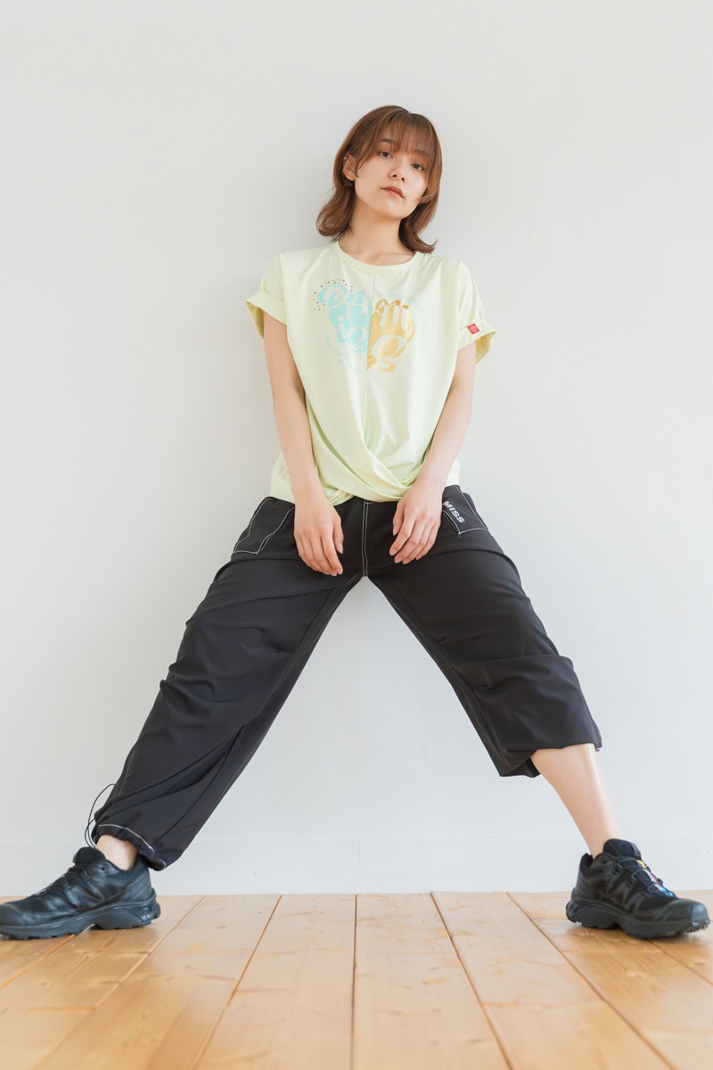 ツイストヘムcoolTシャツ　イエロー　1534-1436