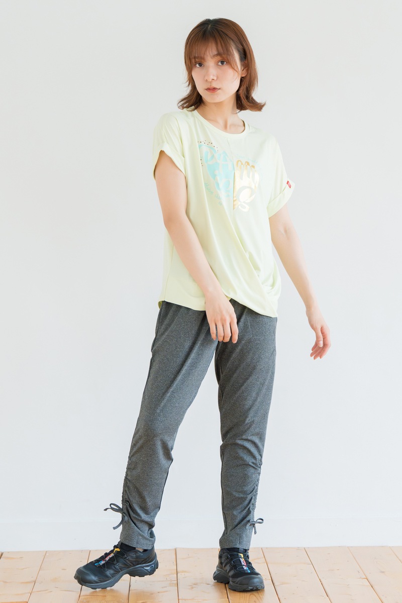 ツイストヘムcoolTシャツ　イエロー　1534-1436