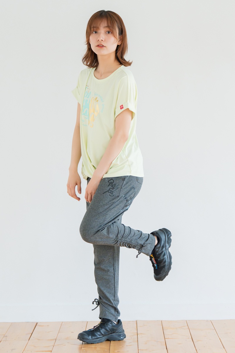 ツイストヘムcoolTシャツ　イエロー　1534-1436