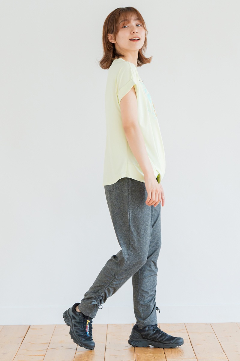 ツイストヘムcoolTシャツ　イエロー　1534-1436