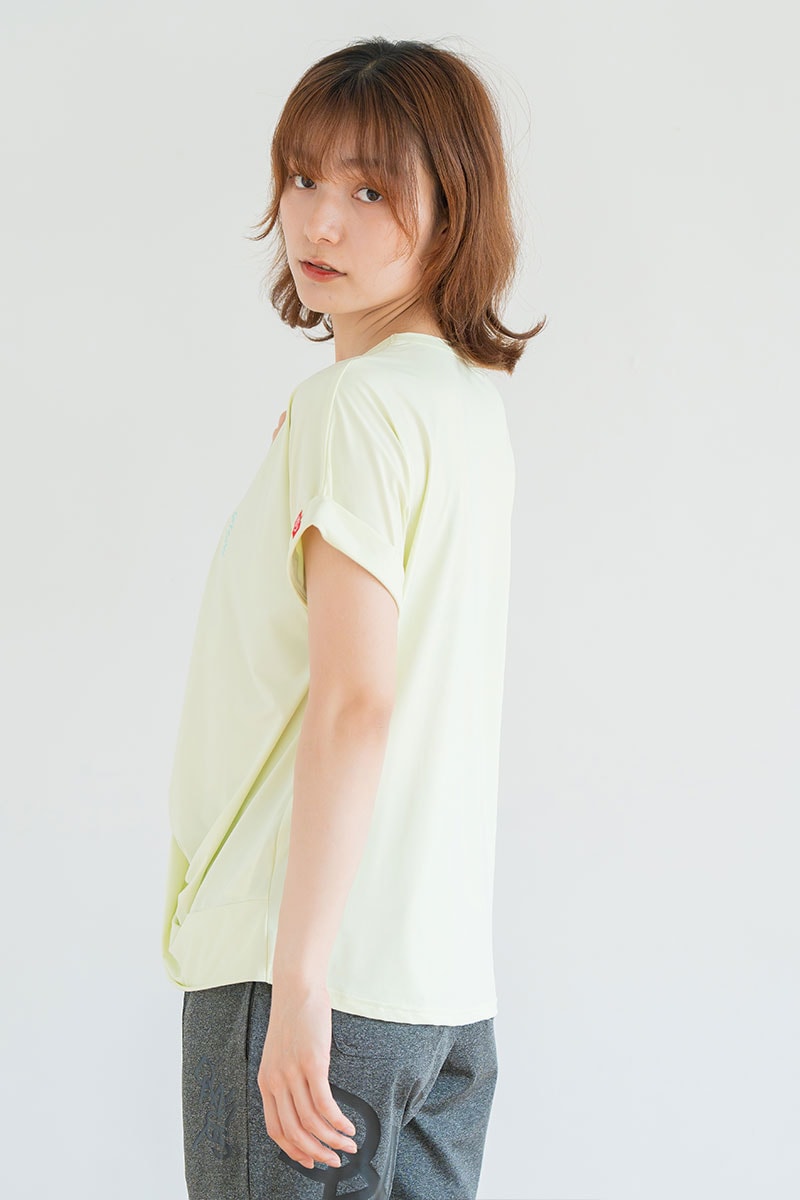 ツイストヘムcoolTシャツ　イエロー　1534-1436