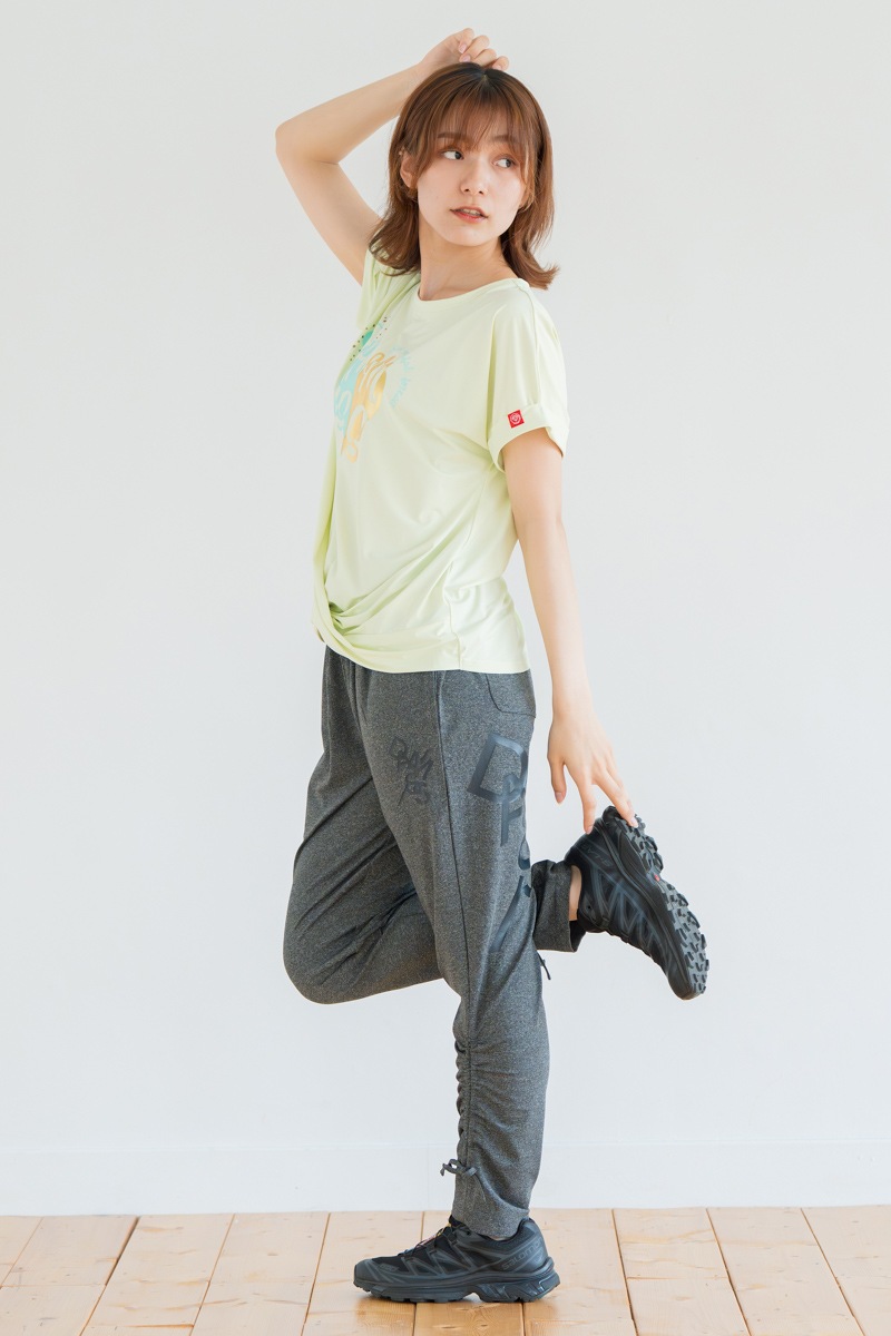 ツイストヘムcoolTシャツ　イエロー　1534-1436