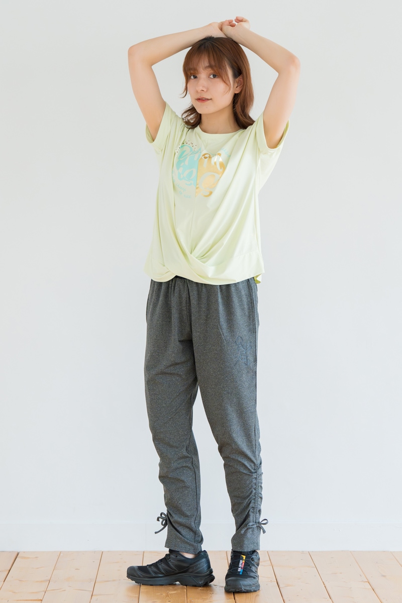 ツイストヘムcoolTシャツ　イエロー　1534-1436