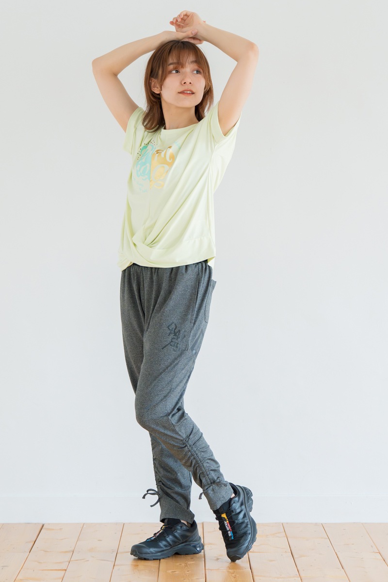 ツイストヘムcoolTシャツ　イエロー　1534-1436