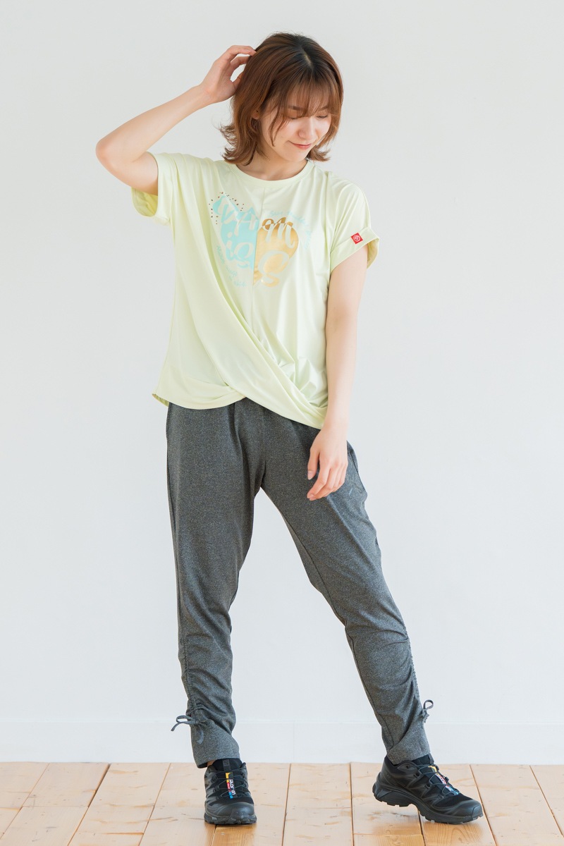 ツイストヘムcoolTシャツ　イエロー　1534-1436