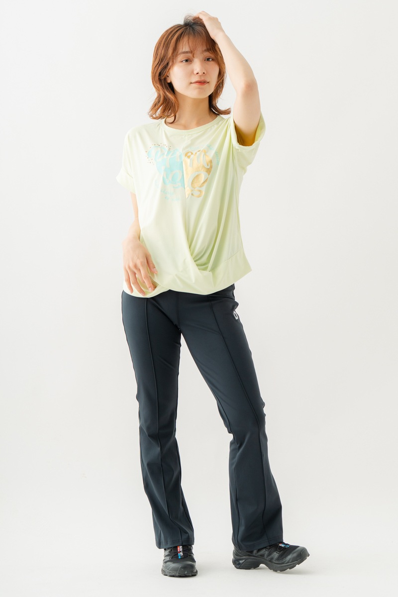 ツイストヘムcoolTシャツ　イエロー　1534-1436