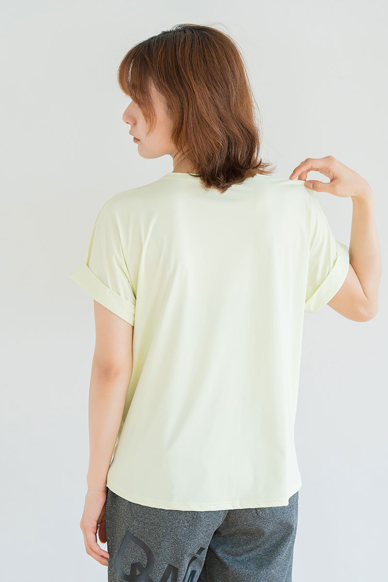 ツイストヘムcoolTシャツ　イエロー　1534-1436