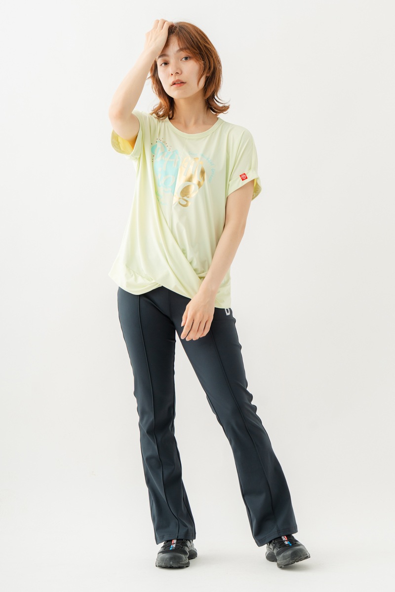 ツイストヘムcoolTシャツ　イエロー　1534-1436