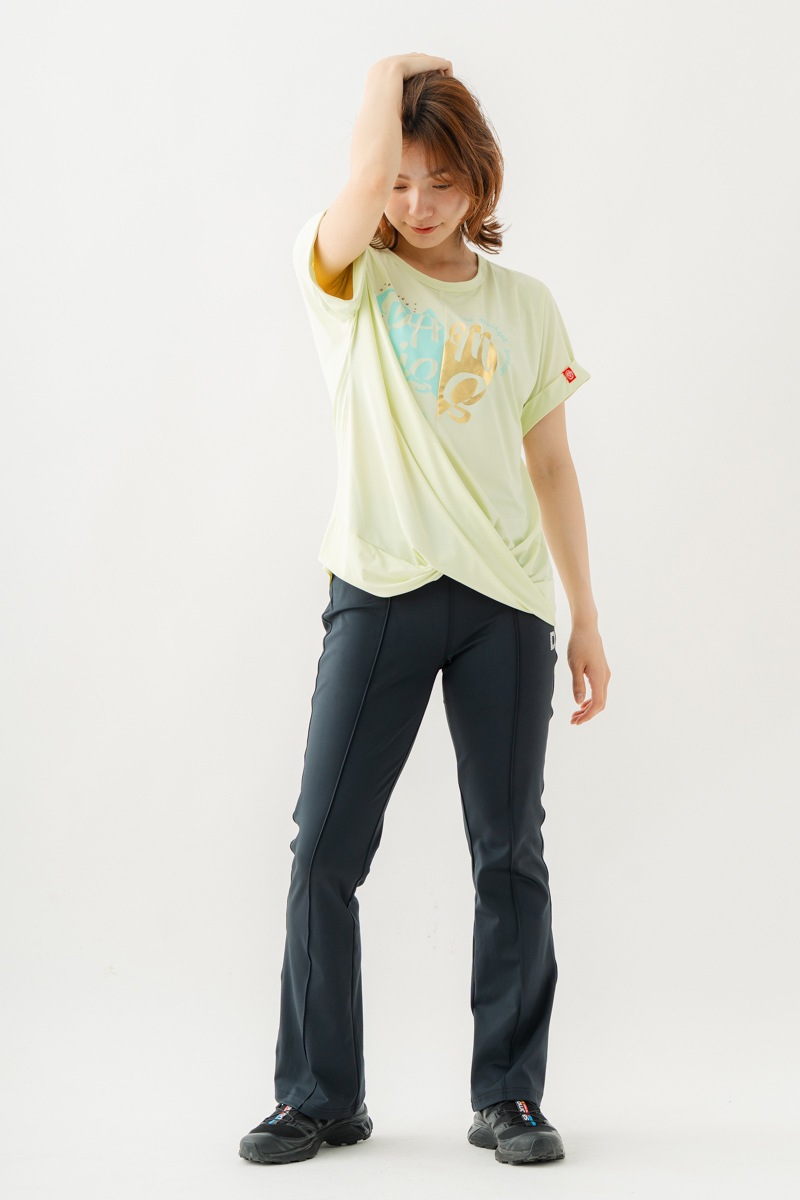 ツイストヘムcoolTシャツ　イエロー　1534-1436