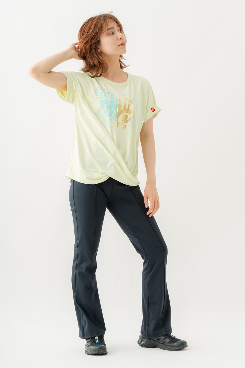 ツイストヘムcoolTシャツ　イエロー　1534-1436