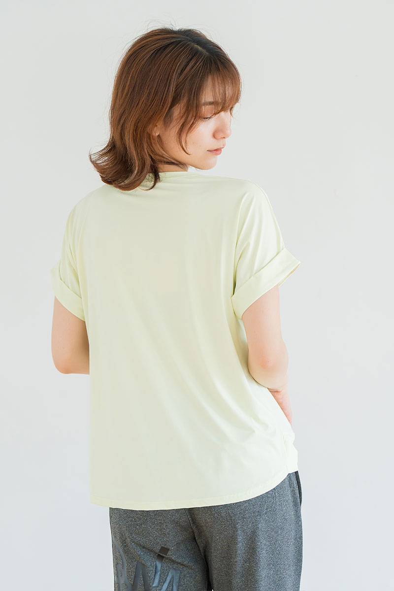 ツイストヘムcoolTシャツ　イエロー　1534-1436