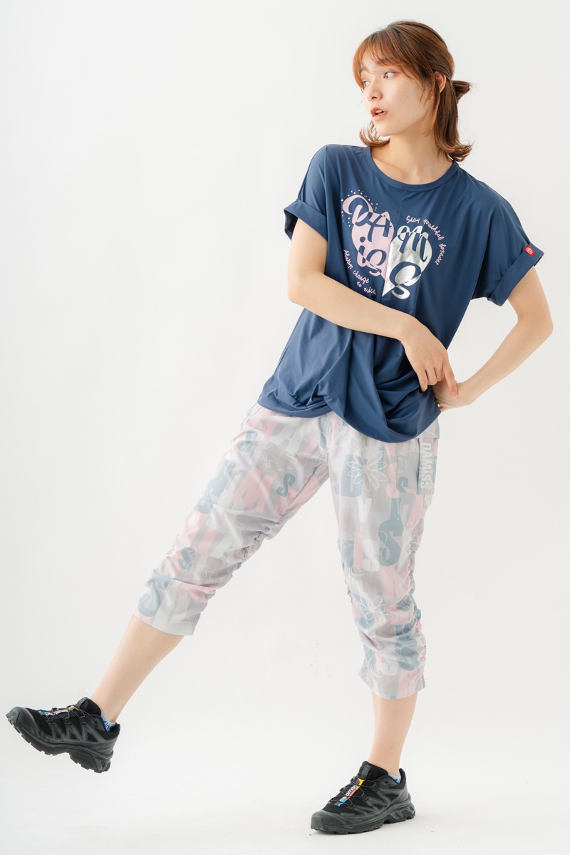 ツイストヘムcoolTシャツ　ネイビー　1534-1436