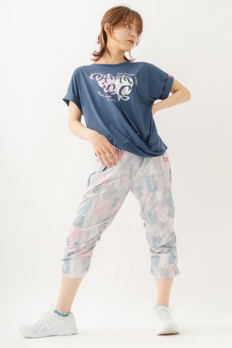 ツイストヘムcoolTシャツ　ネイビー　1534-1436