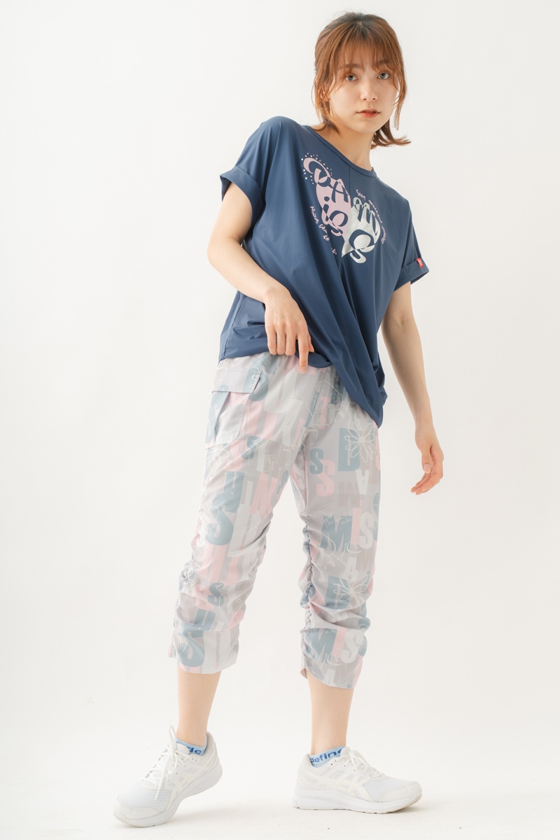 ツイストヘムcoolTシャツ　ネイビー　1534-1436