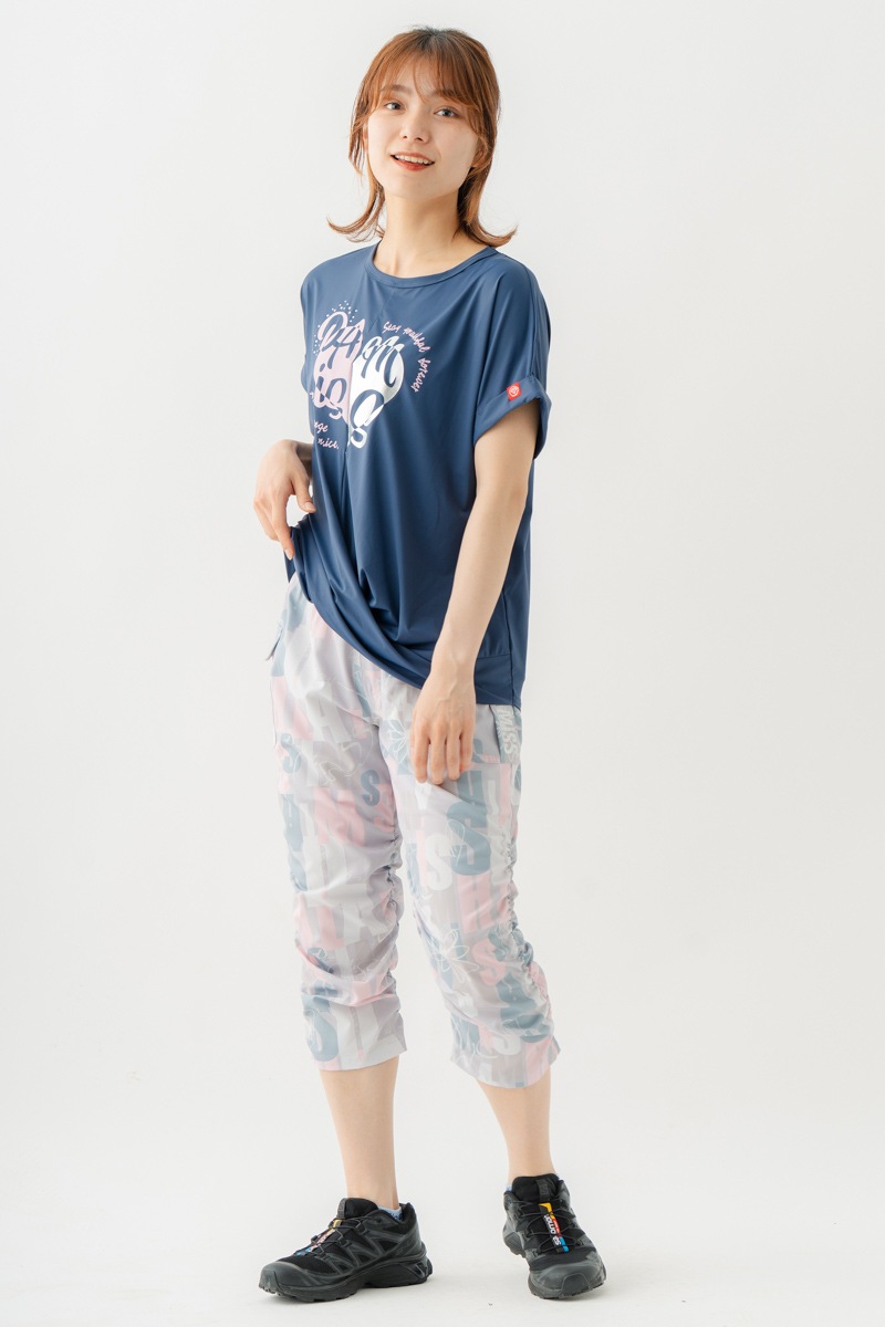 ツイストヘムcoolTシャツ　ネイビー　1534-1436