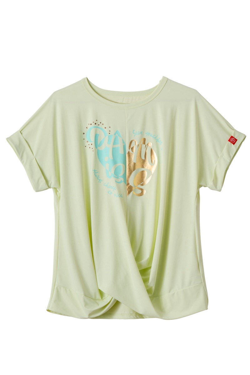 ツイストヘムcoolTシャツ　ネイビー　1534-1436