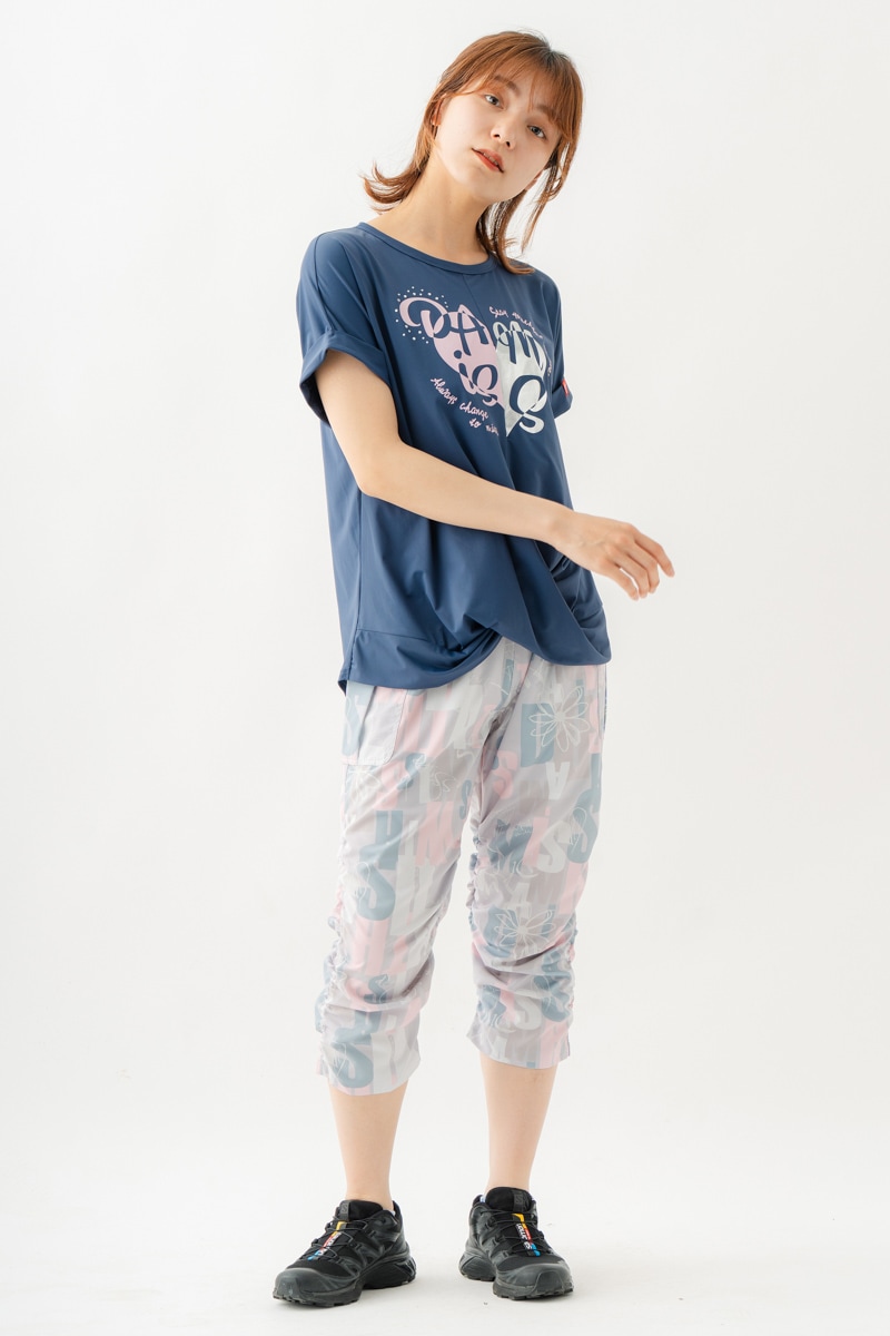 ツイストヘムcoolTシャツ　ネイビー　1534-1436