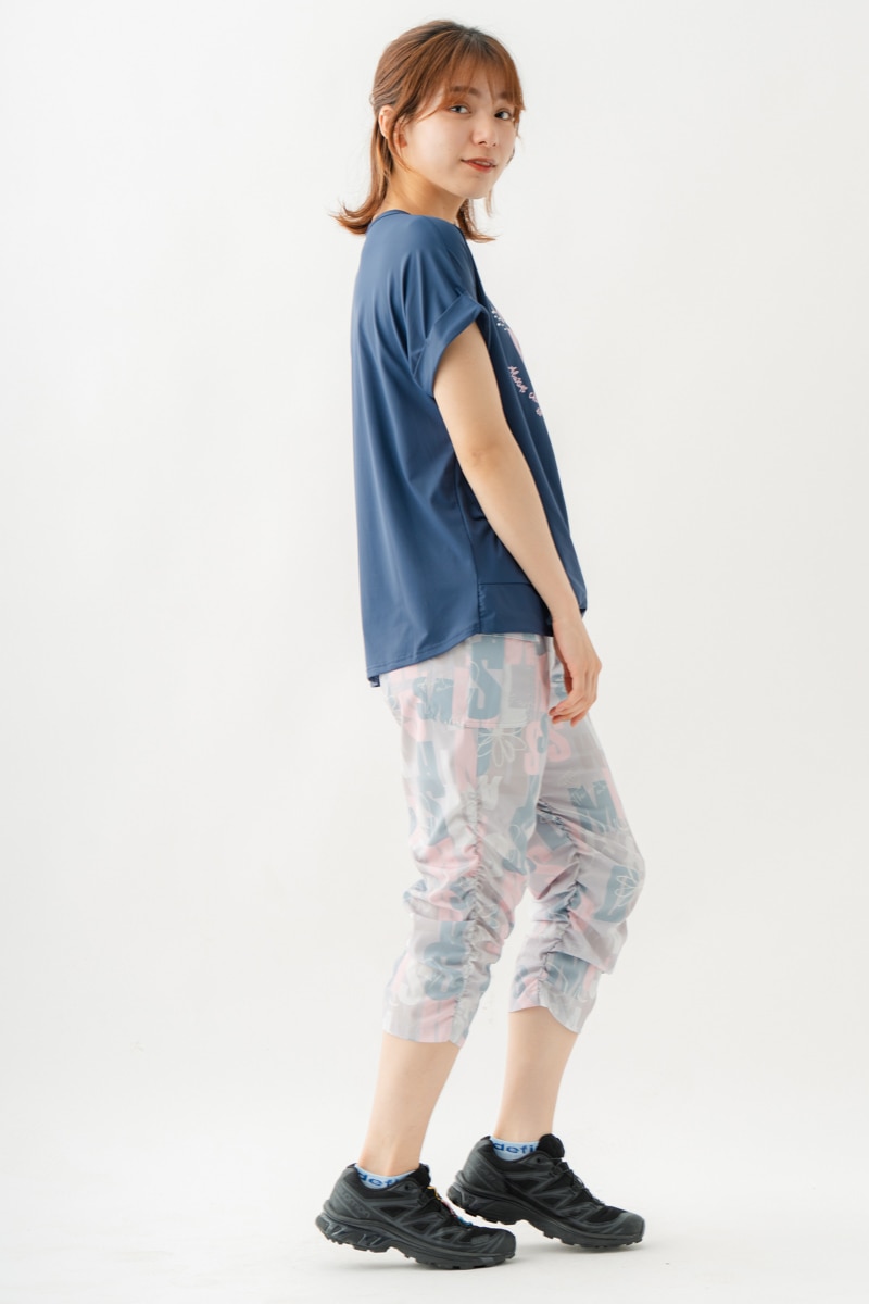 ツイストヘムcoolTシャツ　ネイビー　1534-1436