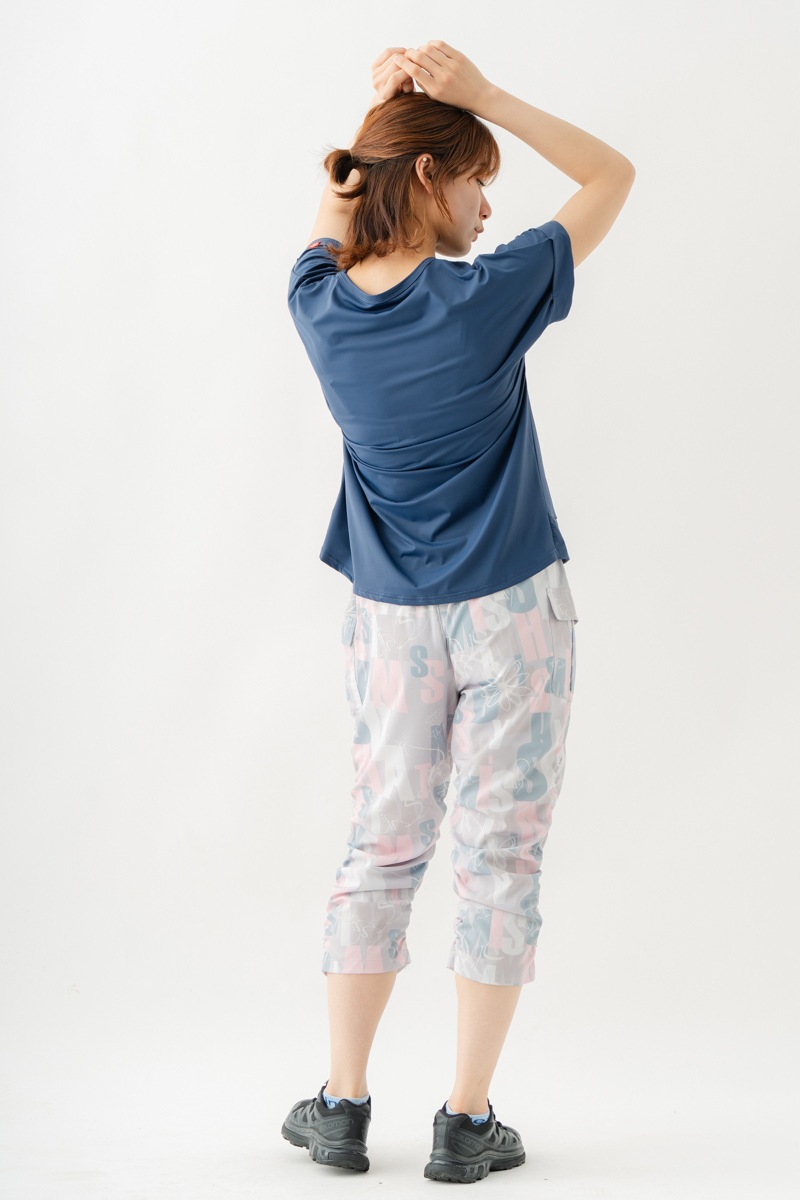 ツイストヘムcoolTシャツ　ネイビー　1534-1436