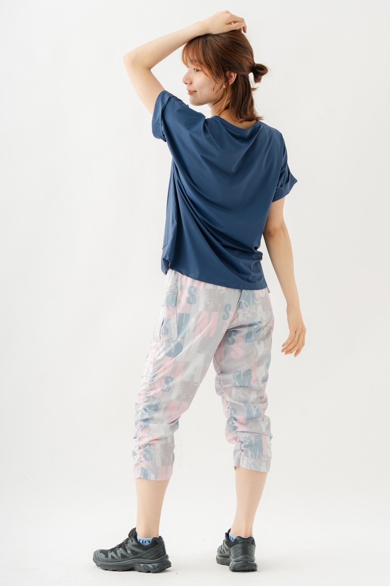 ツイストヘムcoolTシャツ　ネイビー　1534-1436