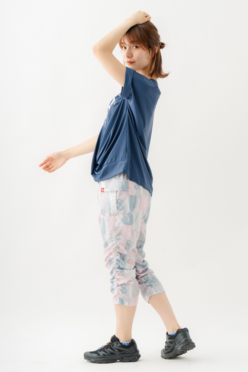 ツイストヘムcoolTシャツ　ネイビー　1534-1436