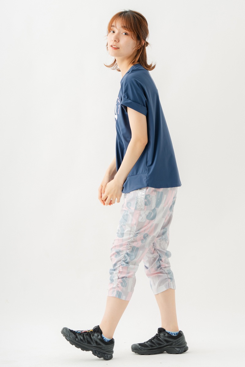 ツイストヘムcoolTシャツ　ネイビー　1534-1436