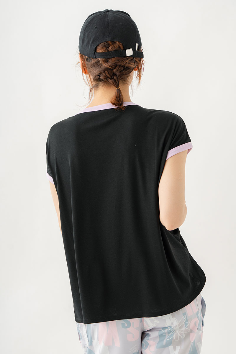 テンセルリンガーTシャツ ブラック 1534-1438