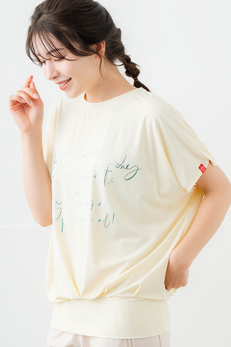 【先行割10%OFF】 バックリボンスプリクトTシャツ アイボリー 1634-1626【6/12まで】