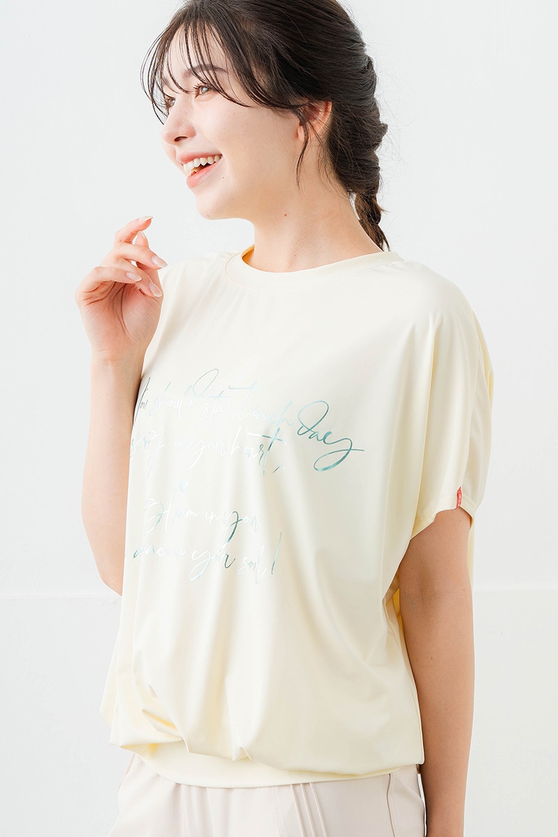 【先行割10%OFF】 バックリボンスプリクトTシャツ アイボリー 1634-1626【6/12まで】