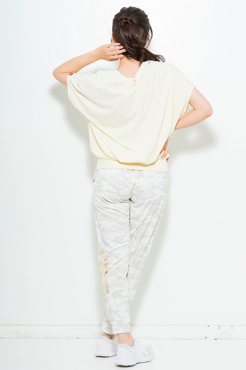 【先行割10%OFF】 バックリボンスプリクトTシャツ アイボリー 1634-1626【6/12まで】