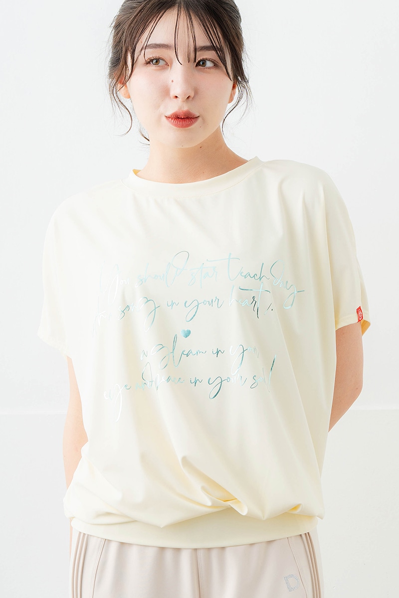 【先行割10%OFF】 バックリボンスプリクトTシャツ アイボリー 1634-1626【6/12まで】
