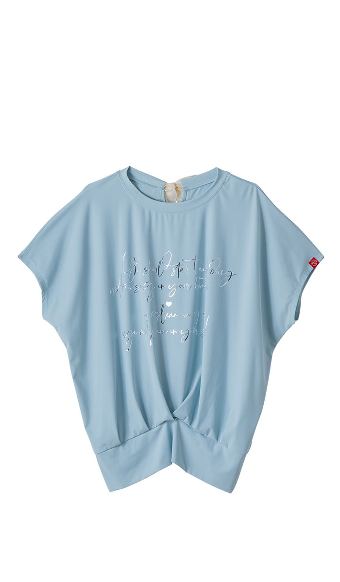 【先行割10%OFF】 バックリボンスプリクトTシャツ アイボリー 1634-1626【6/12まで】