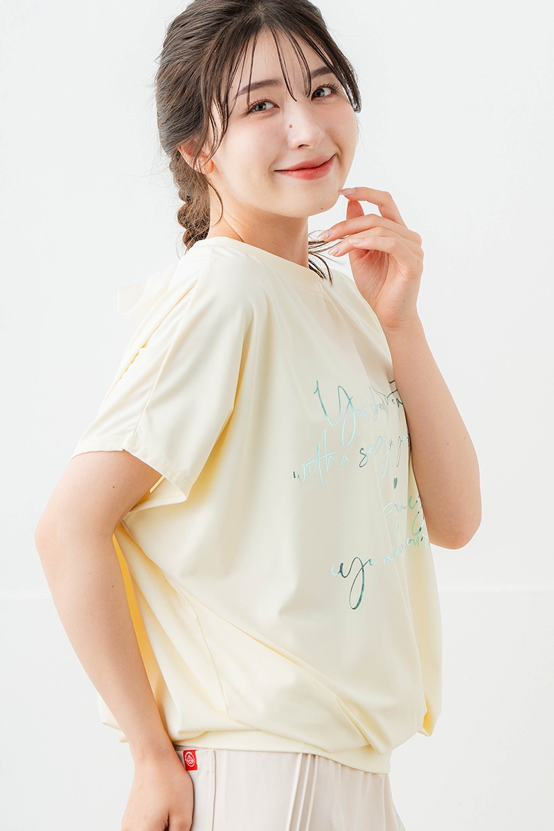 【先行割10%OFF】 バックリボンスプリクトTシャツ アイボリー 1634-1626【6/12まで】