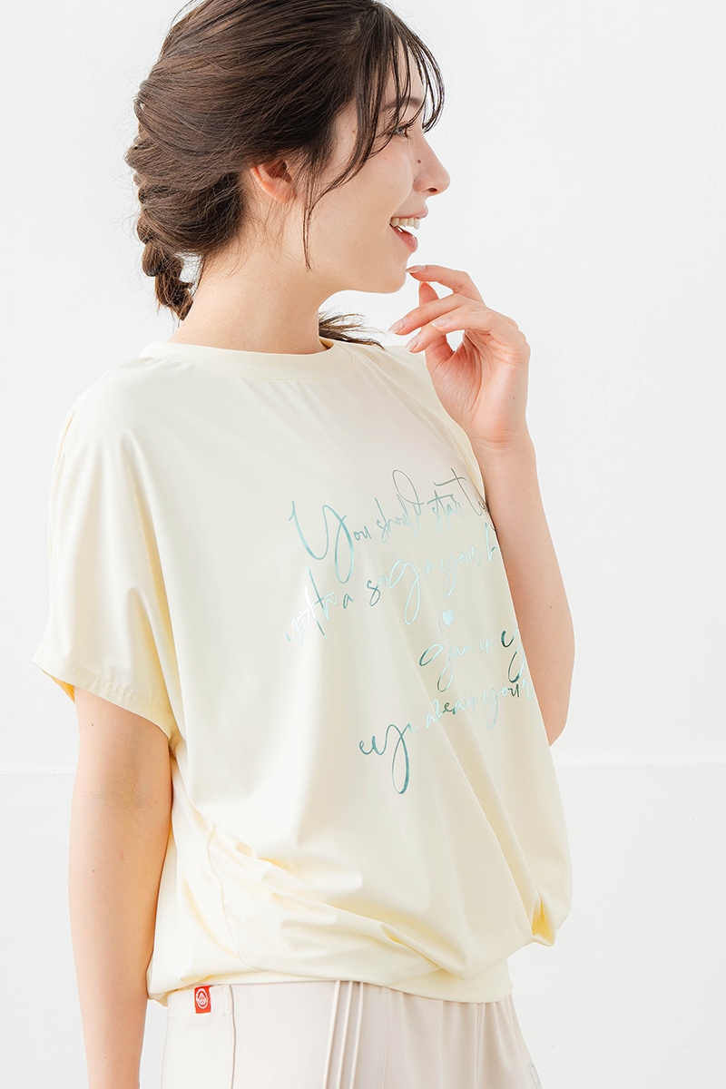 【先行割10%OFF】 バックリボンスプリクトTシャツ アイボリー 1634-1626【6/12まで】