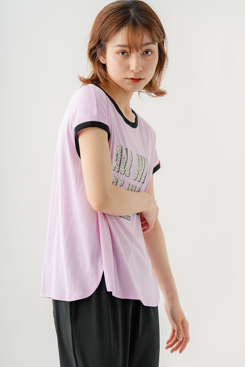 テンセルリンガーTシャツ　ピンク　1534-1438