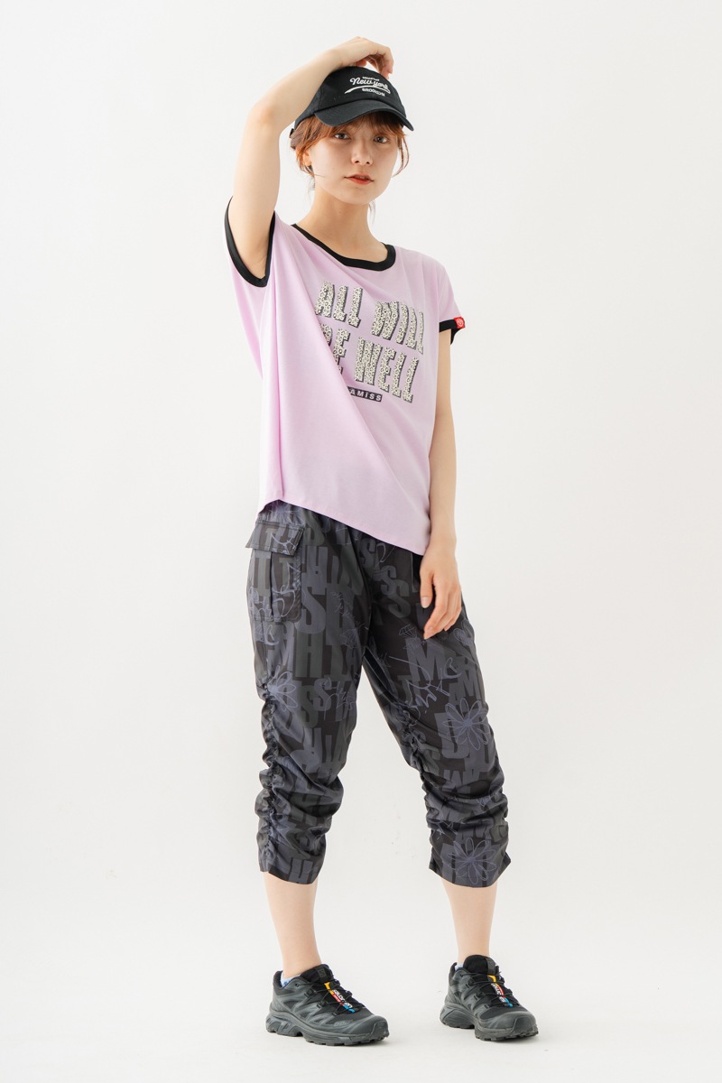 テンセルリンガーTシャツ　ピンク　1534-1438