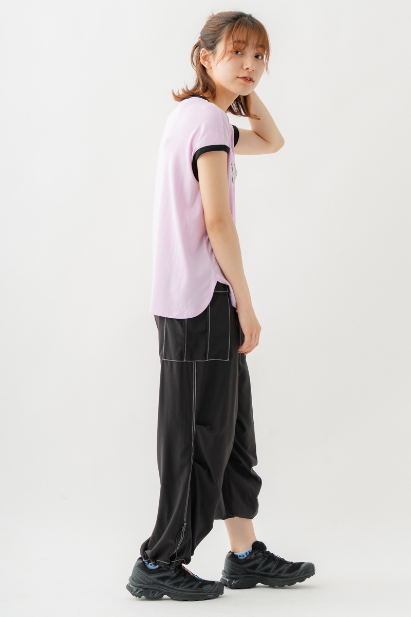 テンセルリンガーTシャツ　ピンク　1534-1438