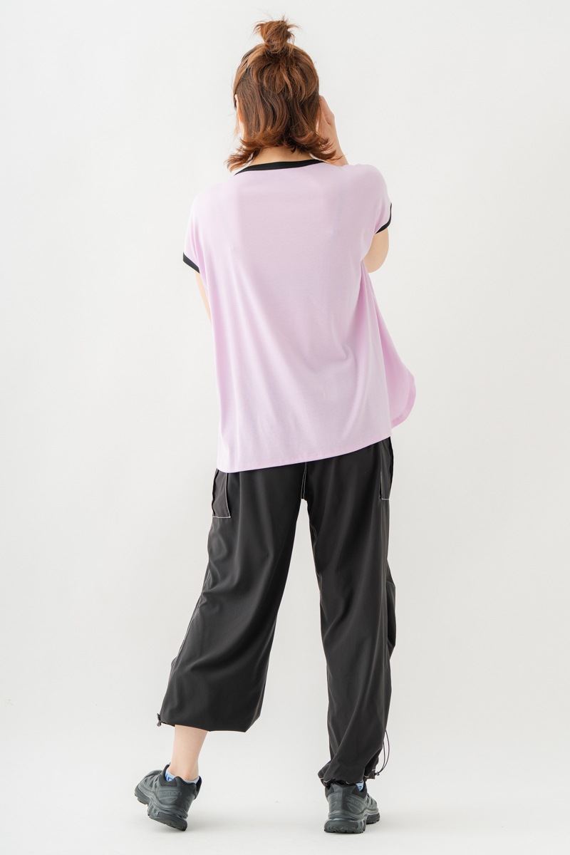 テンセルリンガーTシャツ　ピンク　1534-1438