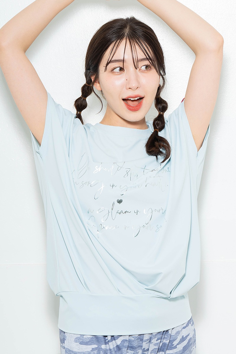 【先行割10%OFF】 バックリボンスプリクトTシャツ サックス 1634-1626【6/12まで】