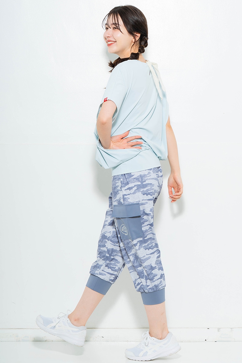 【先行割10%OFF】 バックリボンスプリクトTシャツ サックス 1634-1626【6/12まで】