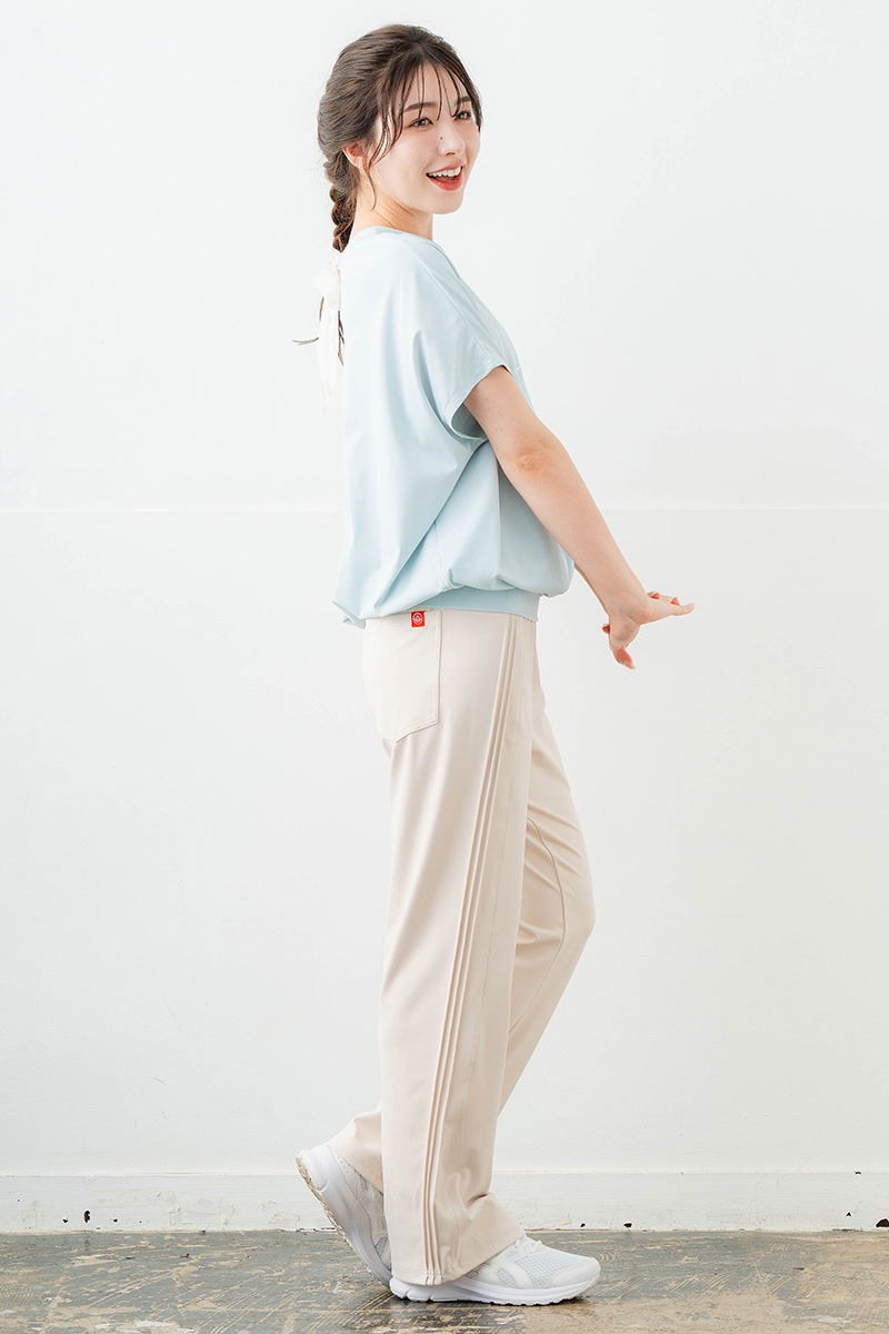 【先行割10%OFF】 バックリボンスプリクトTシャツ サックス 1634-1626【6/12まで】