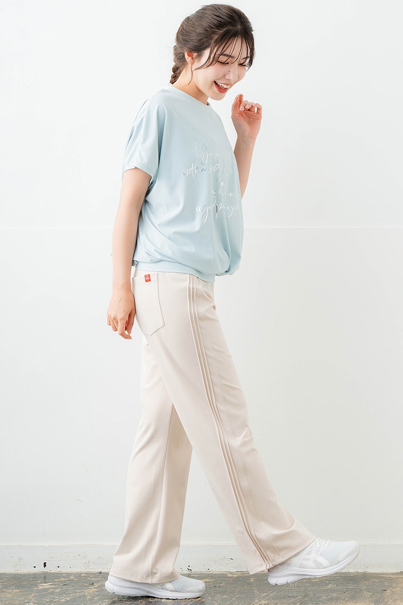 【先行割10%OFF】 バックリボンスプリクトTシャツ サックス 1634-1626【6/12まで】